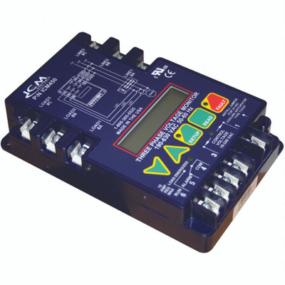 ICM Controls 66137 ICM450 3-Phase Monitor, 25-Fault Memory, LCD Setup and Diagnostics, Fault Identification