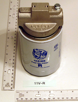 GAR-BER FILTERS 11V-R 11V-R 45 GPH (FLOW RATE) OIL FILTER 3/8"