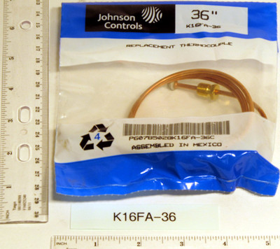BASO K16FA-36H 36" THERMOCOUPLE WI JUNCTION BLOCK 36" THERMOCOUPLE WI JUNCTIO