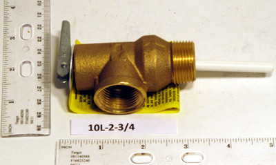 Watts 10L-2-3/4 10L-2-3/4 T&P RELIEF VALVE 3/4" 150 PSI 2" ST