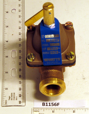 Watts -B1156F*** -B1156F*** PRV VALVE 1/2" IPS BRASS BODY SET 1