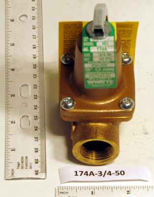 Watts 174A-3/4-5 174A-3/4-5 RELIEF VALVE 3/4 50PSI 950K BTU 027