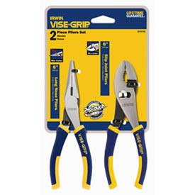 Vise Grip B223274 Irwin Vise Grip ProPlier Set With Slip Joint & Long Nose Pliers 2 Count