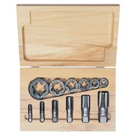 Sanford B223217 Vise Grip Tools Tap and Hex Rethreading Die Set, 12-Piece