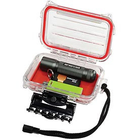 PLANO 493259 Plano Guide Series Airtight & Waterproof Storage Case, 6-1/2"L x 4-1/2"W x 2-1/8"H, Red