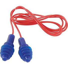 North Safety 436709 Howard Leight & #174 AirSoft Multiple-Use Earplugs, Red Polycord, 100 Pairs