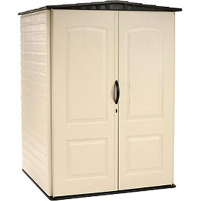 Rubbermaid 269934 Roughneck Plastic Medium Vertical Storage Shed,106-Cubic Feet,