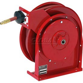Reelcraft Industries Inc 237027 Reelcraft 3/8" x 25' 300PSI All Steel Compact Retractable Hose Reel For Air/Water