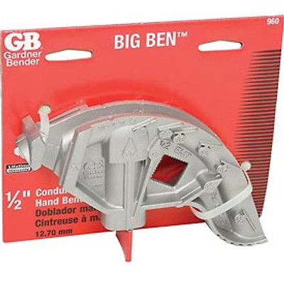 GARDNER BENDER B548231 BigBen Aluminum Conduit Hand Bender Head, Bends ½ Inch. EMT Electrical Conduit, Bending Tool, Foot Pedal, Industry Standard Measurements, Fits BH-75 Handle