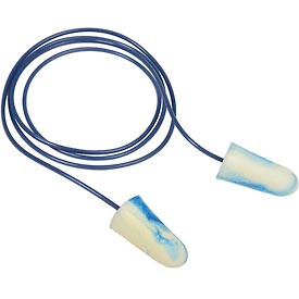 MOLDEX B311319 SparkPlugs & #174 Multi-Color Foam Earplugs, Metal Detectable Corded, 100 Pairs/Box