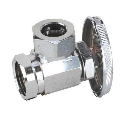 T&S Brass O3301X C Brasscraft 03301X C Angle Stop 1/2" Fip X 7/16" & 1/2" Sj Lead Free