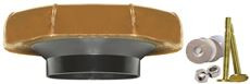 FLUIDMASTER 191169 NO. 3 TOILET BOWL WAX RING GASKET WITH TOILET BOWL BOLTS AND PLASTIC FLANGE SLEEVE