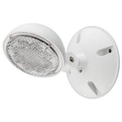 HUBBELL LIGHTING 2493358 COMPASS® LED OUTDOOR EMERGENCY REMOTE LAMP HEAD WITH MOUNTING PLATE, SINGLE HEAD, 1 WATT, 3 VDC, WHITE