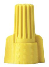 GARDNER BENDER 630309  WingGard, Twist-On Wire Connector, Tough Flame-Retardant, Copper-Copper Connections, 22-10 Wire Gauge (AWG), 100 Pk., Yellow