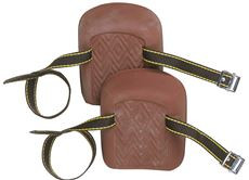 CUSTOM LEATHERCRAFT 821349 CLC  Molded Natural Rubber Kneepads, Single Strap