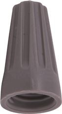 GARDNER BENDER 630025  WireGard Screw-On Wire Connector, Square-Wire Spring, Tough Flame-Retardant, Copper-Copper Connections, 22-16 Wire Gauge (AWG), Wire Nut, 100 Pk., Grey