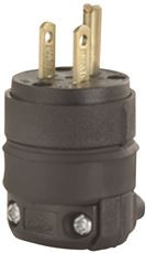 LEVITON 606974 LEVITON 15 Amp 125-Volt Rubber Grounding Plug, Pack of 20