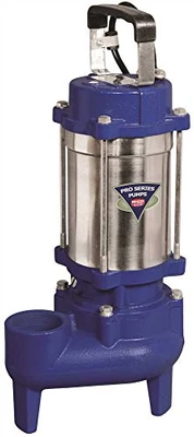GLENTRONICS 3558369 PHCC PRO SERIES CAST IRON / STAINLESS STEEL SEWAGE PUMP, 4/10 HP
