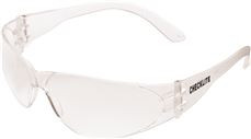 Mcr Safety 295816 Crews Glasses 135- Checklite Safety Glass with Clear Temple, Clear Lens, Anti-Fog