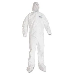 Kimberly Clark KCC44334 - - Coveralls with Elastic Back, Wrists, Ankles, Hood, and Boots - Elastic Back, Wrists, Ankles,