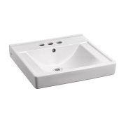 American Standard 3559074 DECORUM WALL HUNG BATHROOM SINK, 4 IN. CENTERS