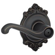 SCHLAGE F40FLA716BRK F40 FLA 716 BRK Brookshire Collection Flair Privacy Lever, Aged Bronze