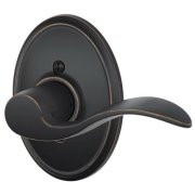 SCHLAGE F170ACC716WKFRH  Wakefield Collection Right Hand Accent Decorative Trim Lever, Aged Bronze
