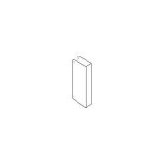 Don-Jo CW40S 40-CW 22 Gauge Stainless Steel Blank Wrap-Around Plate with Trim Screws, Satin Stainless Steel Finish, 4-1/4" Width x 9" Height, 1-3/4" Door Size (Pack of 10).