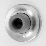 Don-Jo 1413626 1413 Cast Brass Concave Wall Bumper, Satin Chrome Plated, 2-1/2" Diameter (Pack of 10)