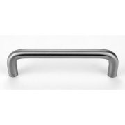Don-Jo 15628 15 Aluminum Round Door Pull, Satin Anodized Aluminum Finish, 6" Center-to-Center, 2-1/4" Projection, 1-1/2" Clearance