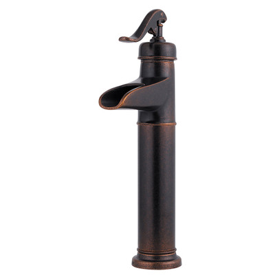 Pfister PLF040YP0U  Ashfield Single Control Vessel Bathroom Faucet in Rustic Bronze, Water-Efficient Model