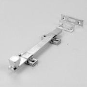 Don-Jo 1580626 1580 Solid Brass UL Rated Surface Bolt, Satin Chrome Plated, 8" Length