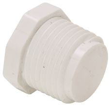 Mueller Industries 99221 Mueller - - 3/4" PVC Schedule 40 Pressure Fitting - Threaded MPT Plug (10 Pack)