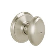 SCHLAGE F40SIE619 F40 SIE 619 16-080 10-027 Siena Bed and Bath Knob, Satin Nickel