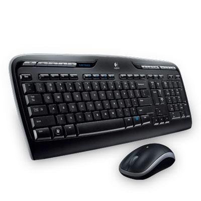 Logitech Inc. 920-002836 Wholesale CASE of 5 - Logitech 2.4 GHz Wireless Desktop Keyboard -Wireless Desktop Combo,2.4 GHZ,19"x7-5/8"x1",Black.