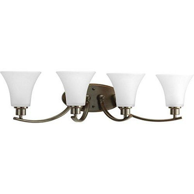 Progress Lighting 94200320W P2003-20W Contemporary/Modern 4-100W Med Bath Bracket, Antique Bronze