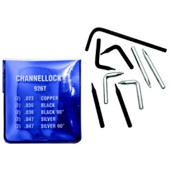Channellock CHA926T UNIVERAL REPLACEMENT TIPS(KIT OF 5 DIFF TIPS).