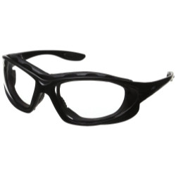 Uvex UVXS0600 Seismic Safety Eyewear, Black Frame, Clear Hardcoat Lens/Headband