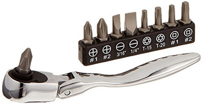 Titan TIT11212 Tools 10-Piece Micro Flex Bit Driver