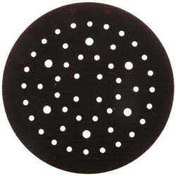 3M MMM20356 (TM) Hookit(TM) Clean Sanding Low Profile Disc Pad , Hook and Loop Attachment, 6" Diameter x 3/8" Thick, 5/16"-24 External Thread, 52 Holes, Red (Pack of 1)