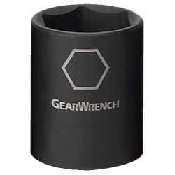 GearWrench KDT84541N 1/2" Drive 6 Point Standard Impact Metric Socket 30mm, Black