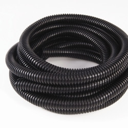 The Best Connection JTT4304F 1/4" I.D. Black Split Loom Flex-Guard Tubing 14 Ft