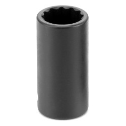 Grey Pneumatic GRE1112MSD 3/8" DR 12MM 12 PT SEMI-DEEP IMPACT SOCKET