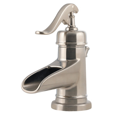 Pfister LF-M42-YPKK LFM42YPKK Ashfield Single Control 4" Centerset Bathroom Faucet in Brushed Nickel, Water-Efficient Model