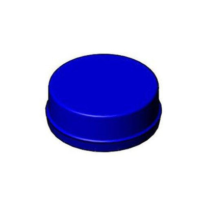 T&S Brass 018506-19 Snap-In Index Button, Medium-Blue, Blank