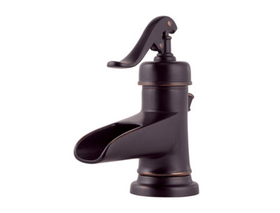 Pfister PLFM42YPYY LF-M42-YPYY Ashfield Single Control 4" Centerset Bathroom Faucet in Tuscan Bronze, 1.2gpm
