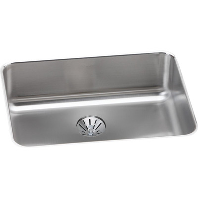 Elkay EELUH2317PD Lustertone Stainless Steel 25-1/2" x 19-1/4" x 8", Single Bowl Undermount Sink with Perfect Drain