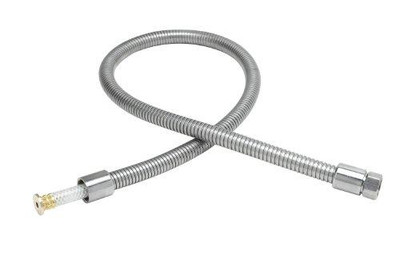 T&S Brass TB0056H2A Hose, 56-Inch Flexible Stainless Steel, Less Handle