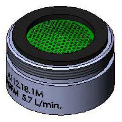 T&S Brass TB019904WS Aerator, 15/16"-27UN Male Threads (Water Sense), 1.5 GPM