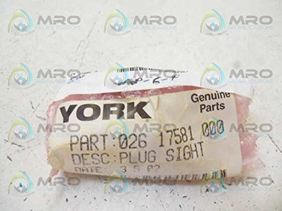 York 026-17581-000 Condenser Sight Glass Condenser Sight Glass